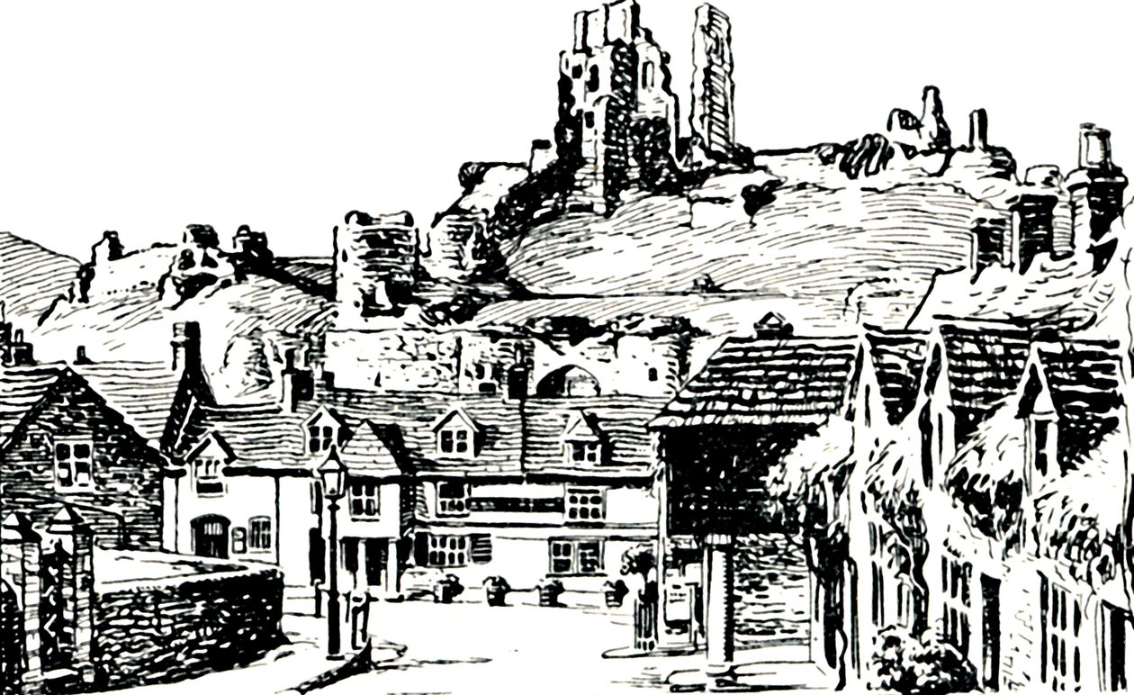 Corfe Village, 1929 by Unbekannt