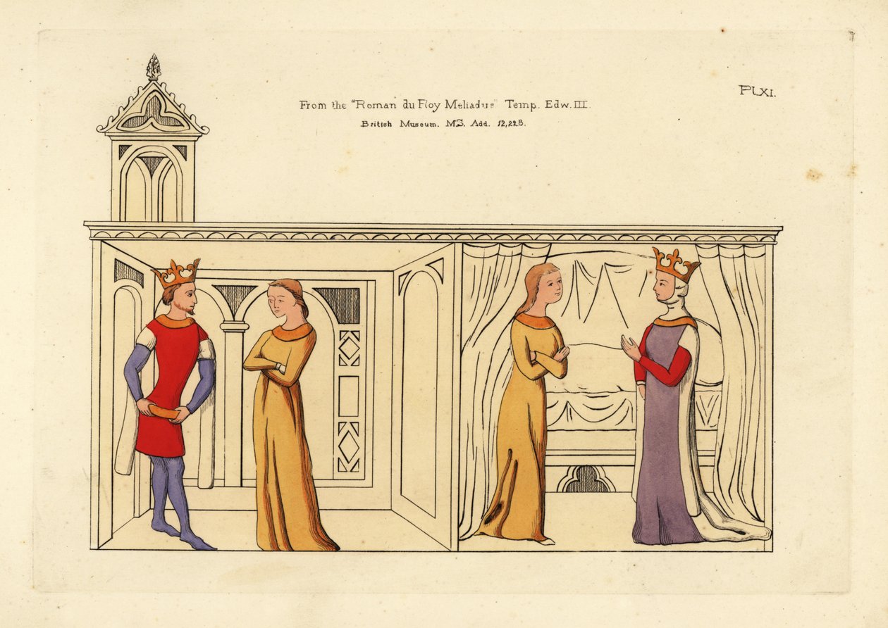 Costume of a king and queen by Unbekannt