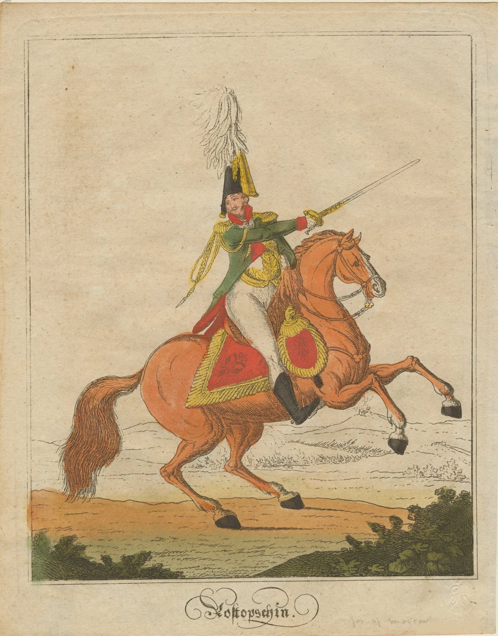 Count Fyodor Vasilyevich Rostopchin by Unbekannt