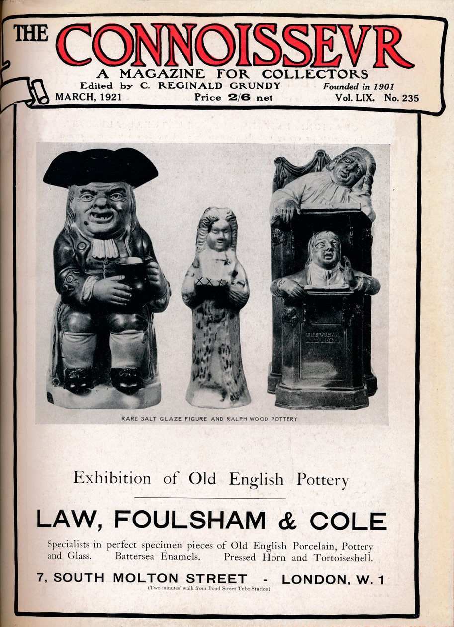 Cover of The Connoisseur, March 1921 by Unbekannt