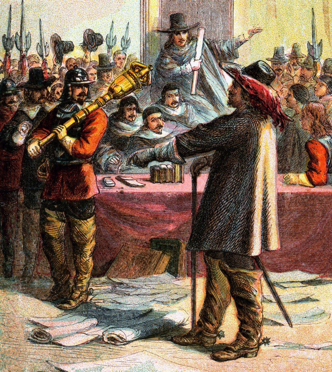 Cromwell Turns Out Parliament by Unbekannt