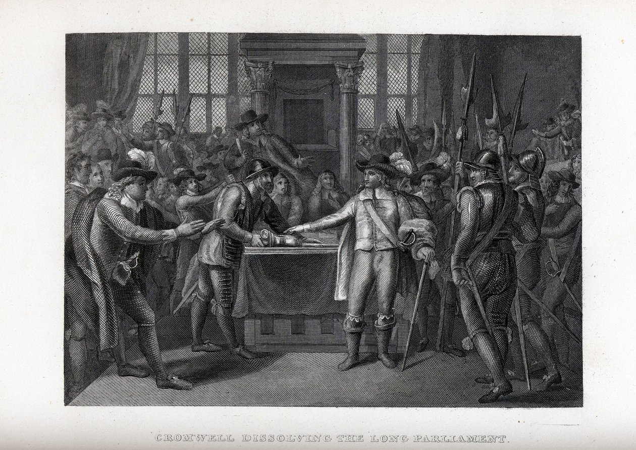 Cromwell dissolving the Long Parliament, 1882 by Unbekannt