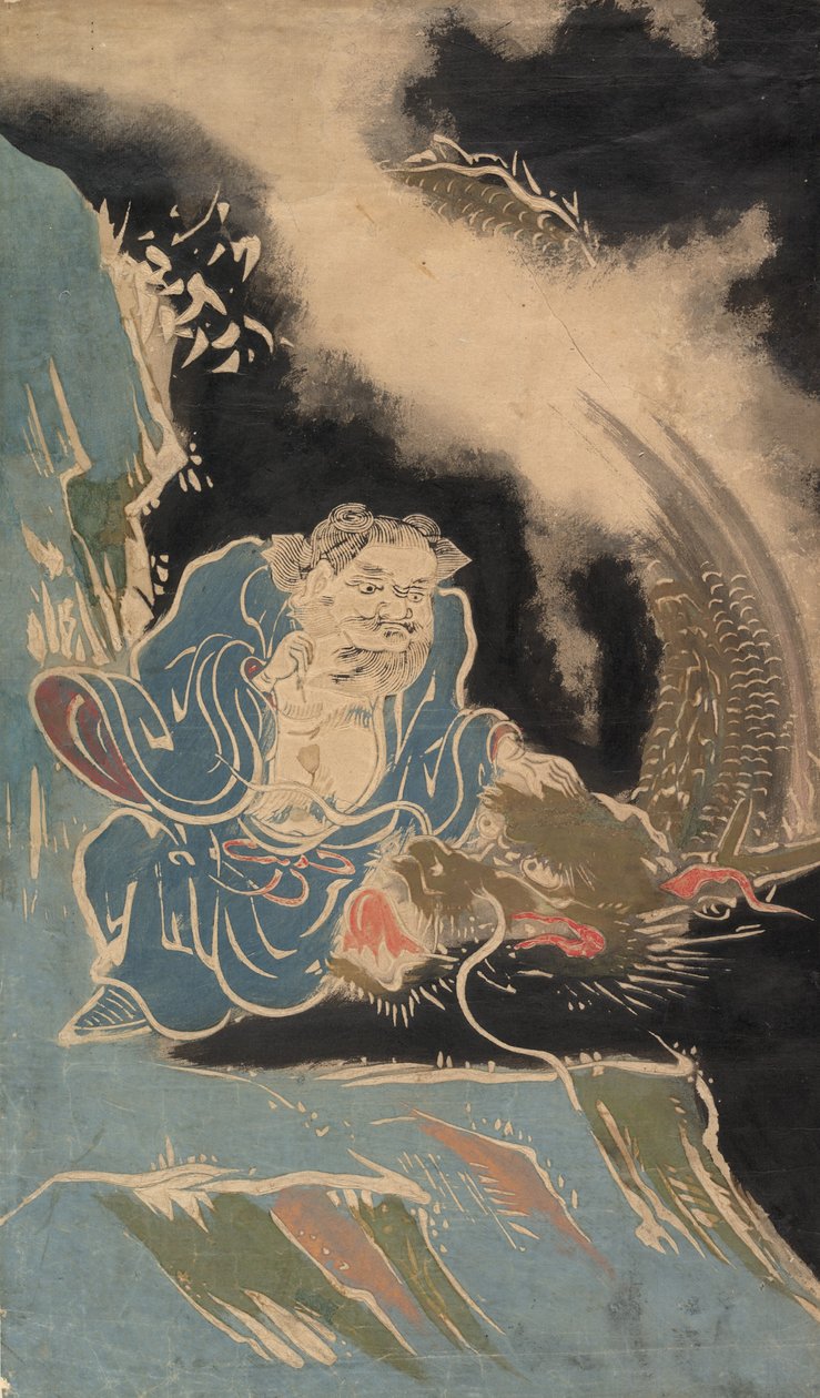 Daoist Immortal with Dragon, probably 19th century by Unbekannt