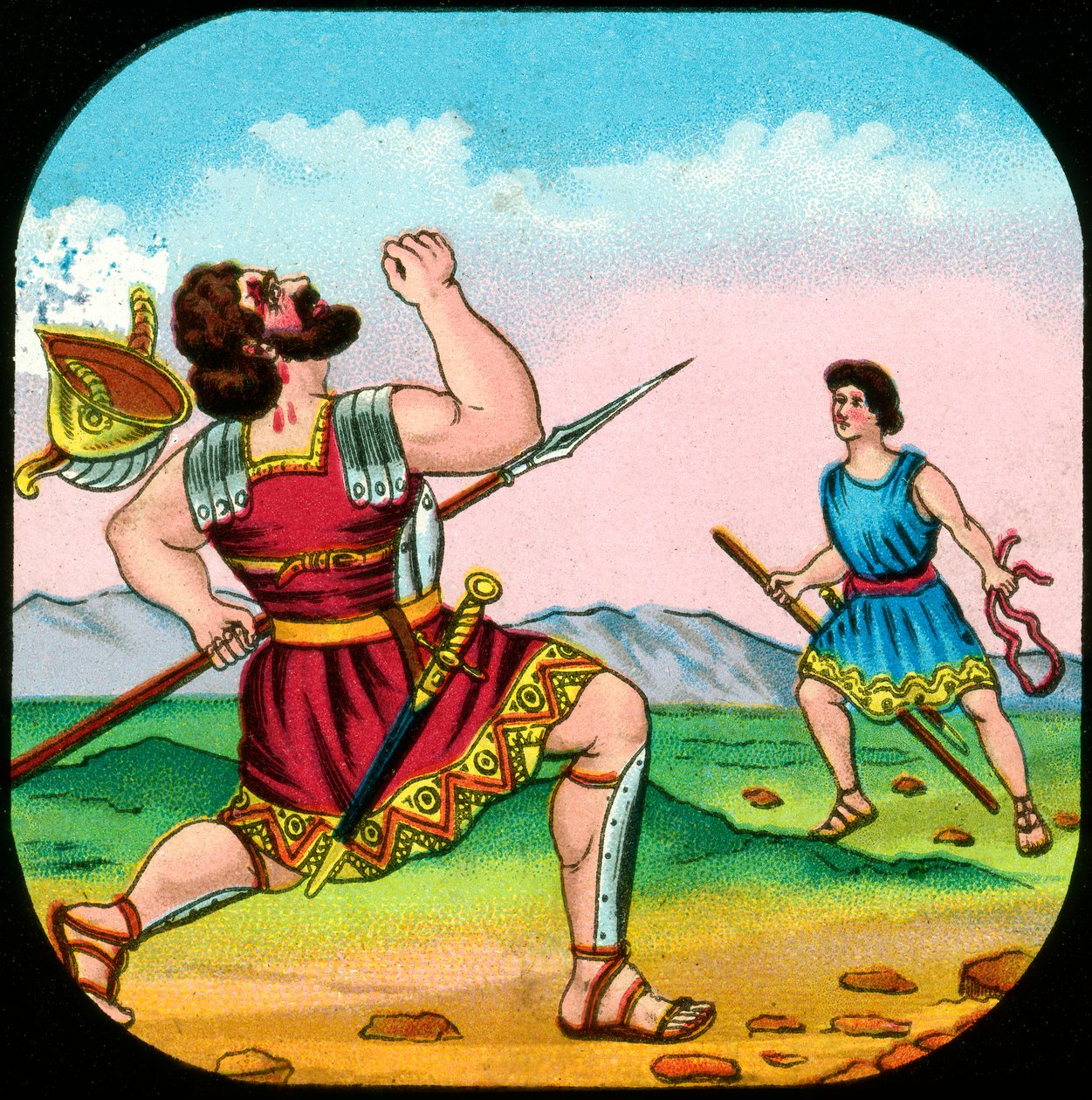 David Killing Goliath by Unbekannt