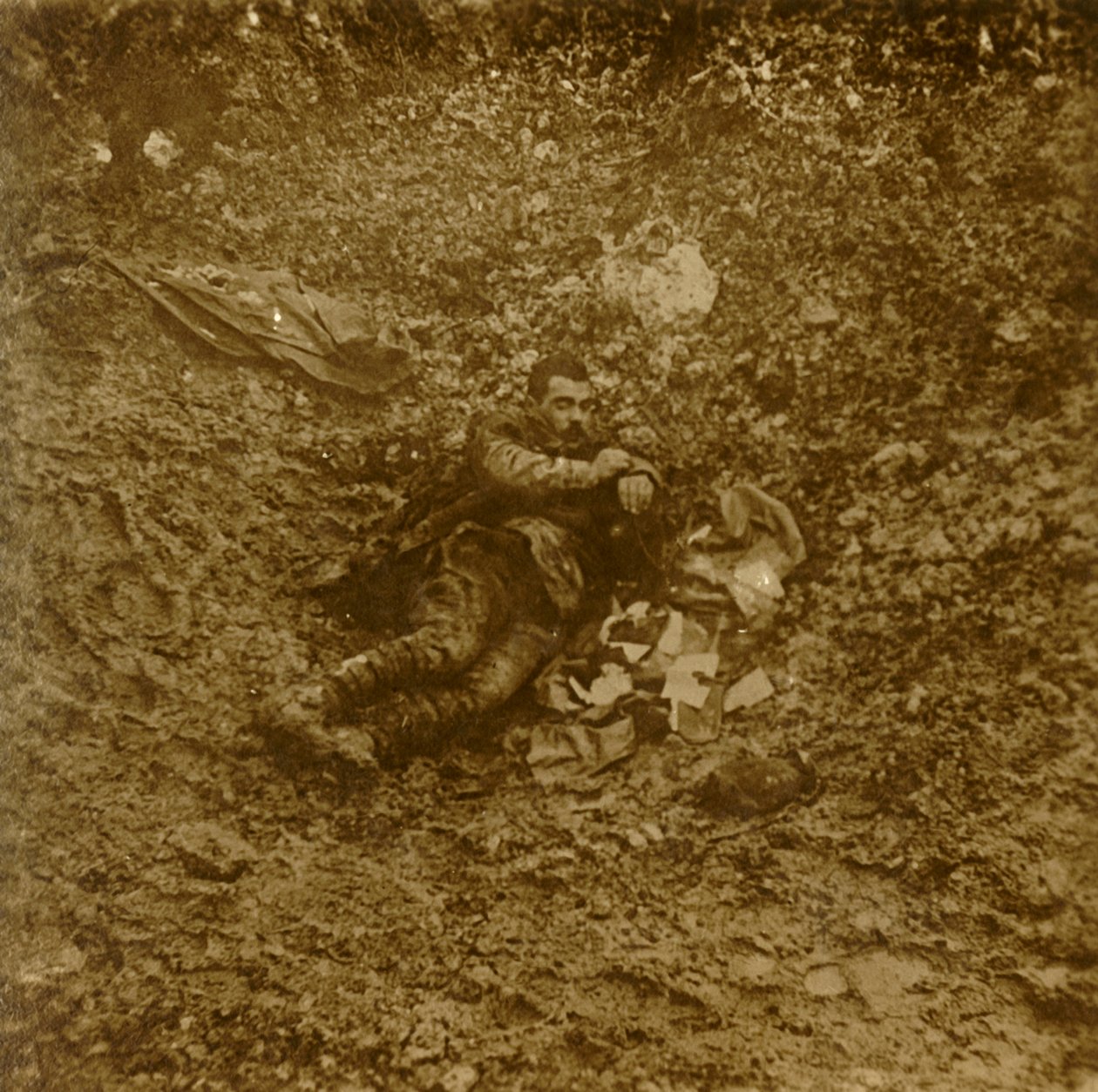 Dead German Soldier, Verdun, Northern France by Unbekannt