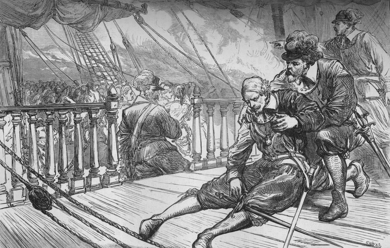 Death of Van Tromp, 10 August 1653 by Unbekannt