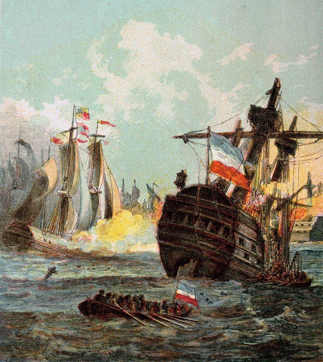 Defeat of the Dutch Fleet by Unbekannt