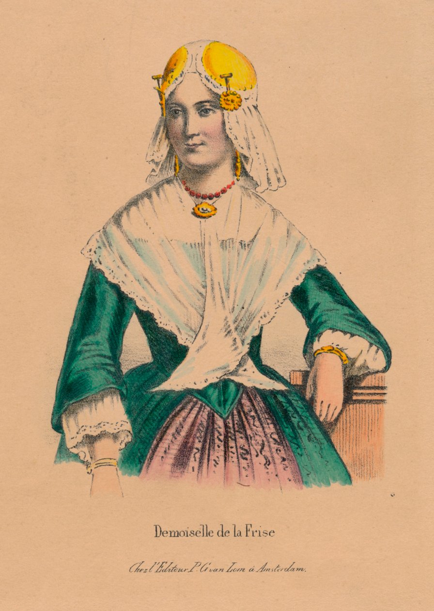 Young Woman from Friesland by Unbekannt