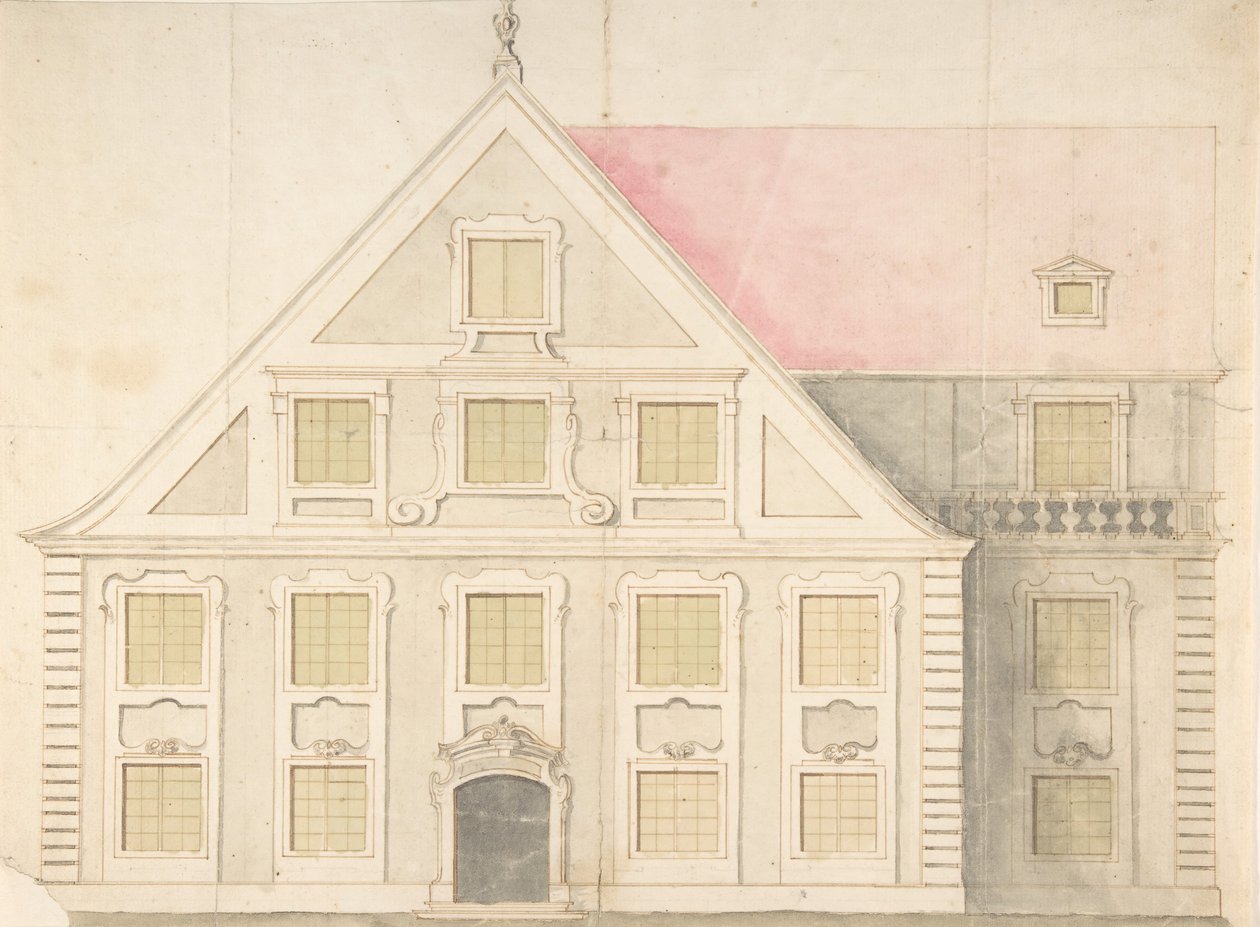 Design for a House Façade by Unbekannt