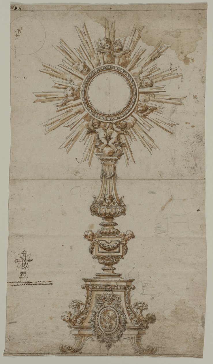 Design for a Monstrance by Unbekannt