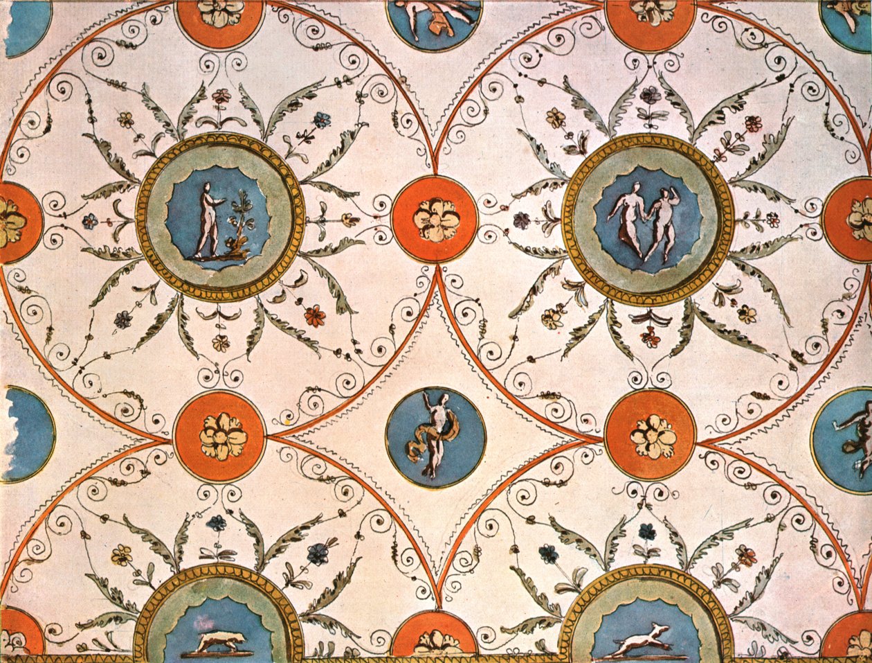 Design for a ceiling-painting, Italy by Unbekannt