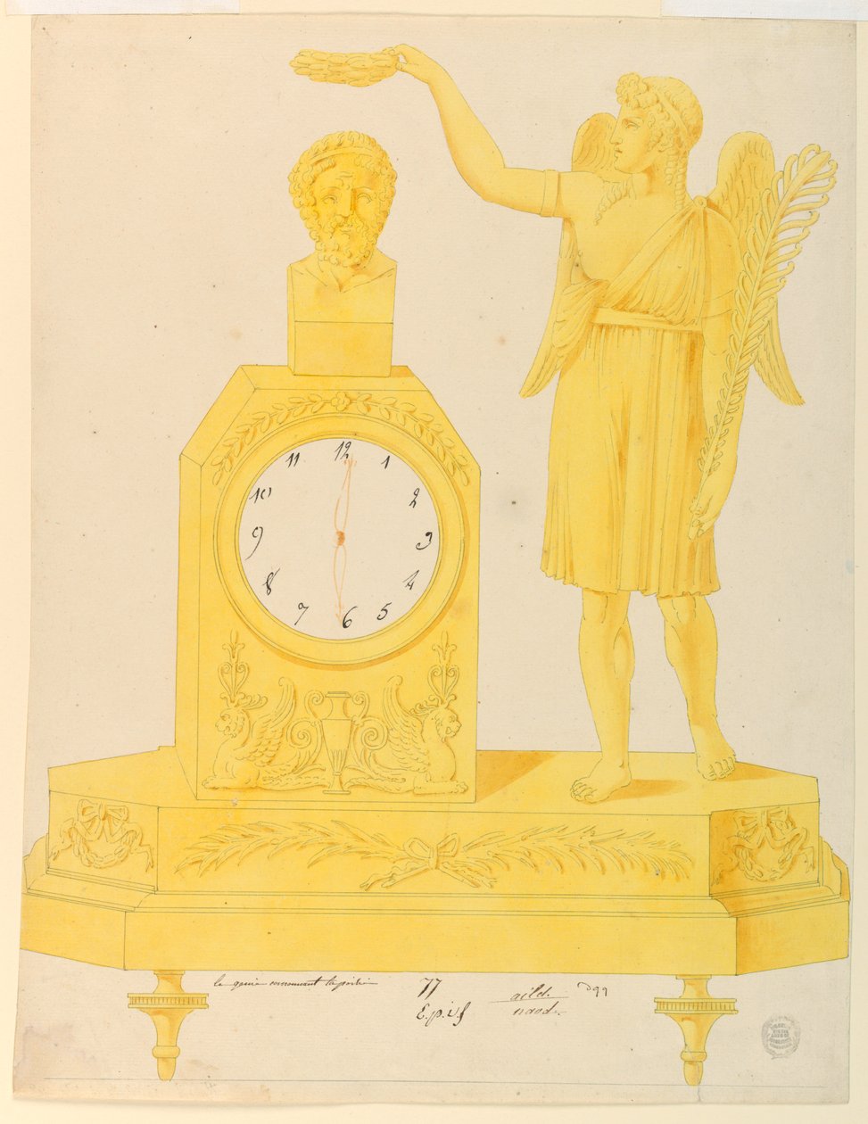 Design for a Clock by Unbekannt