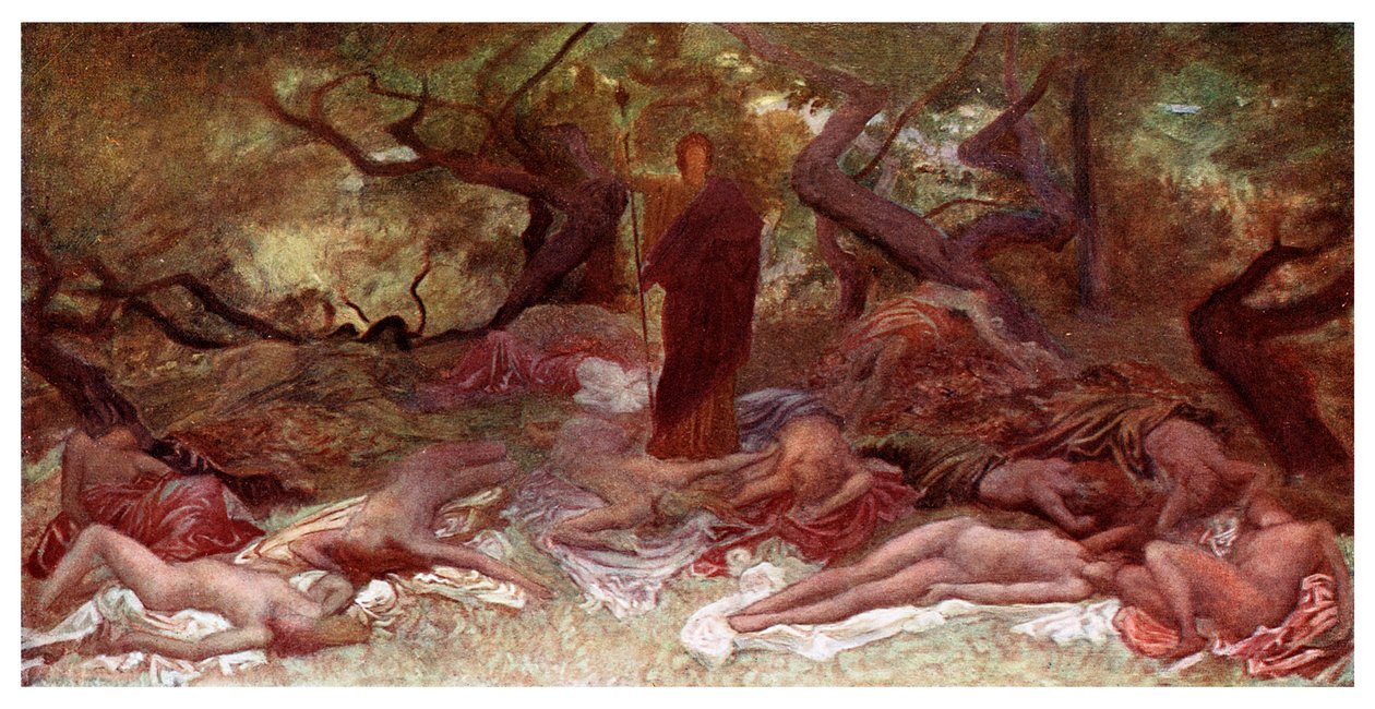 Dionysus and the Maenads, 1901 by Unbekannt