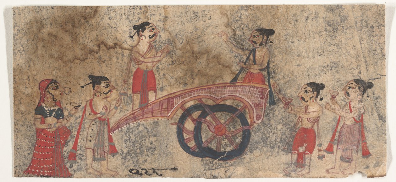 Disputations on a Chariot, 1650-60 by Unbekannt