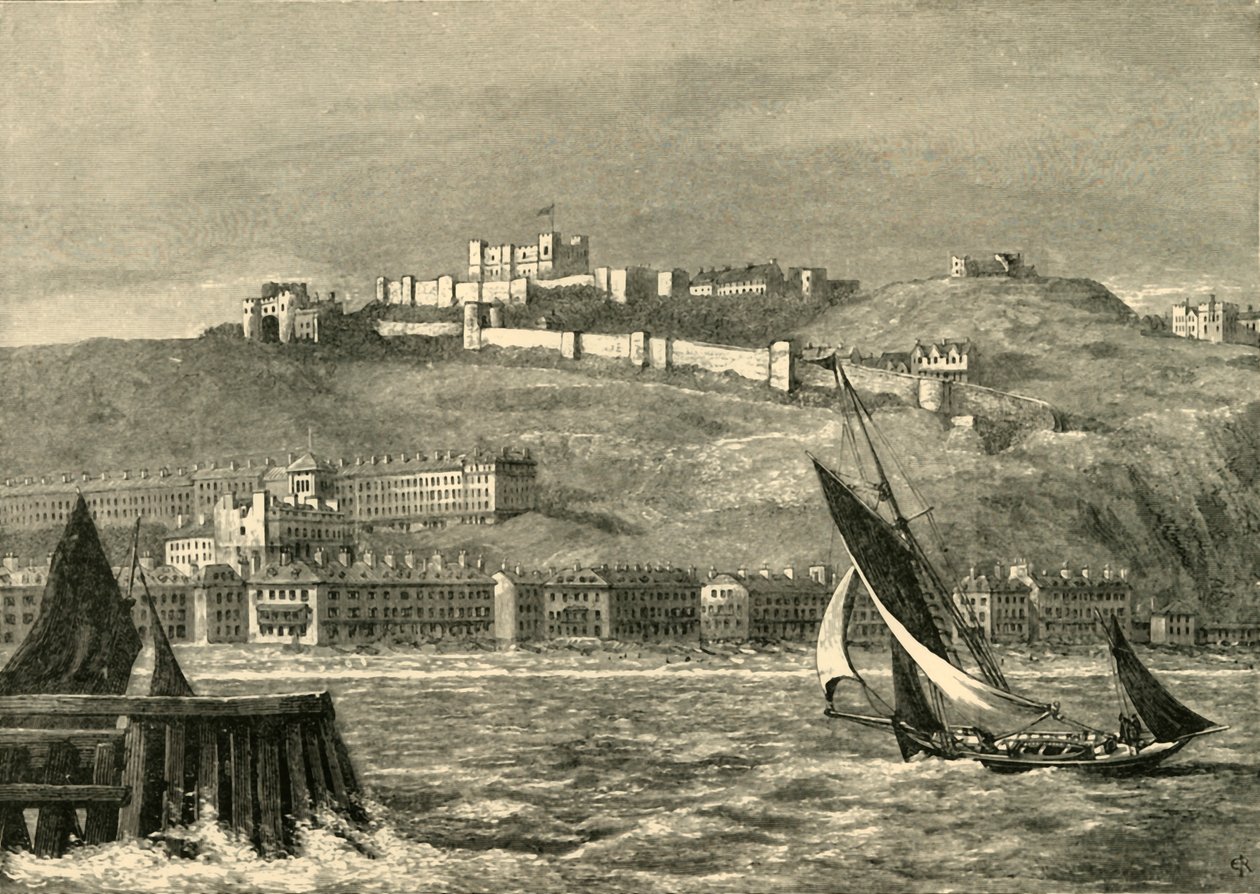 Dover, from the Sea by Unbekannt