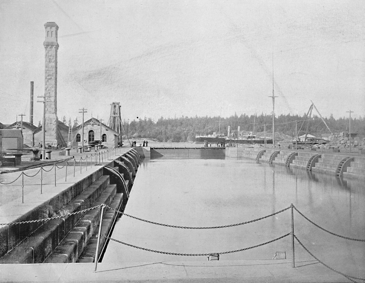 Dry Dock at Esquimalt, British Columbia by Unbekannt