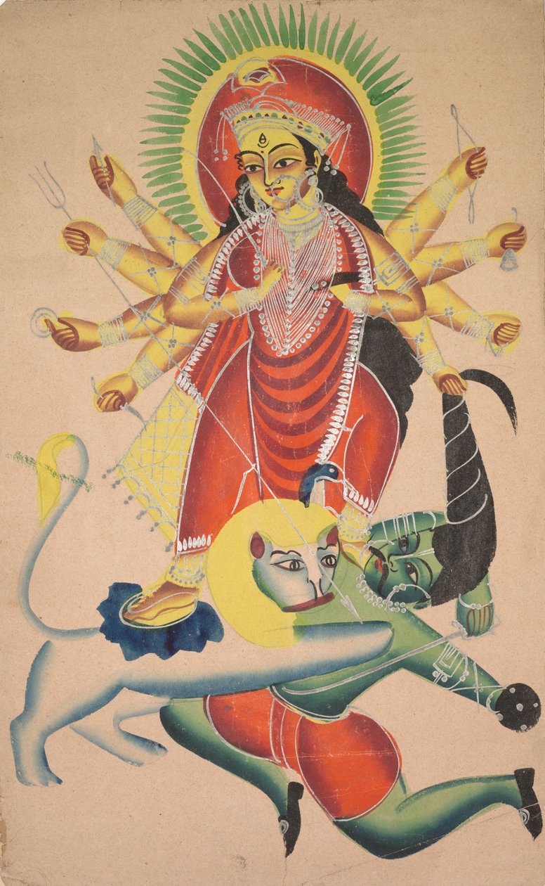 Durga Killing the Demon Mahisha by Unbekannt