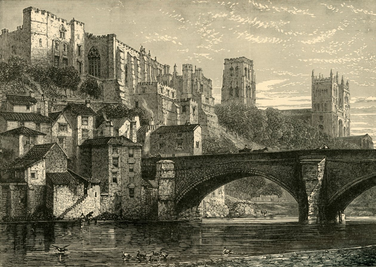 Durham from the River by Unbekannt