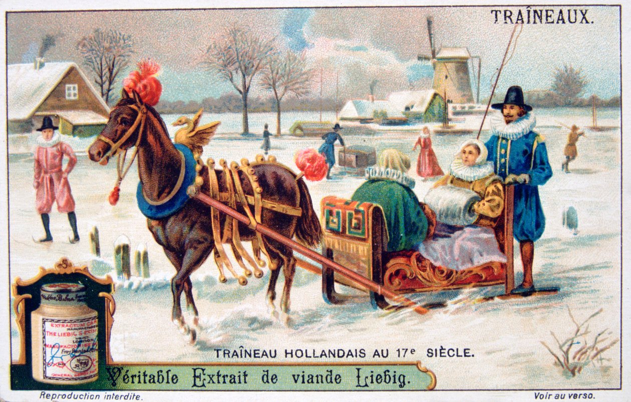 Dutch sleigh by Unbekannt