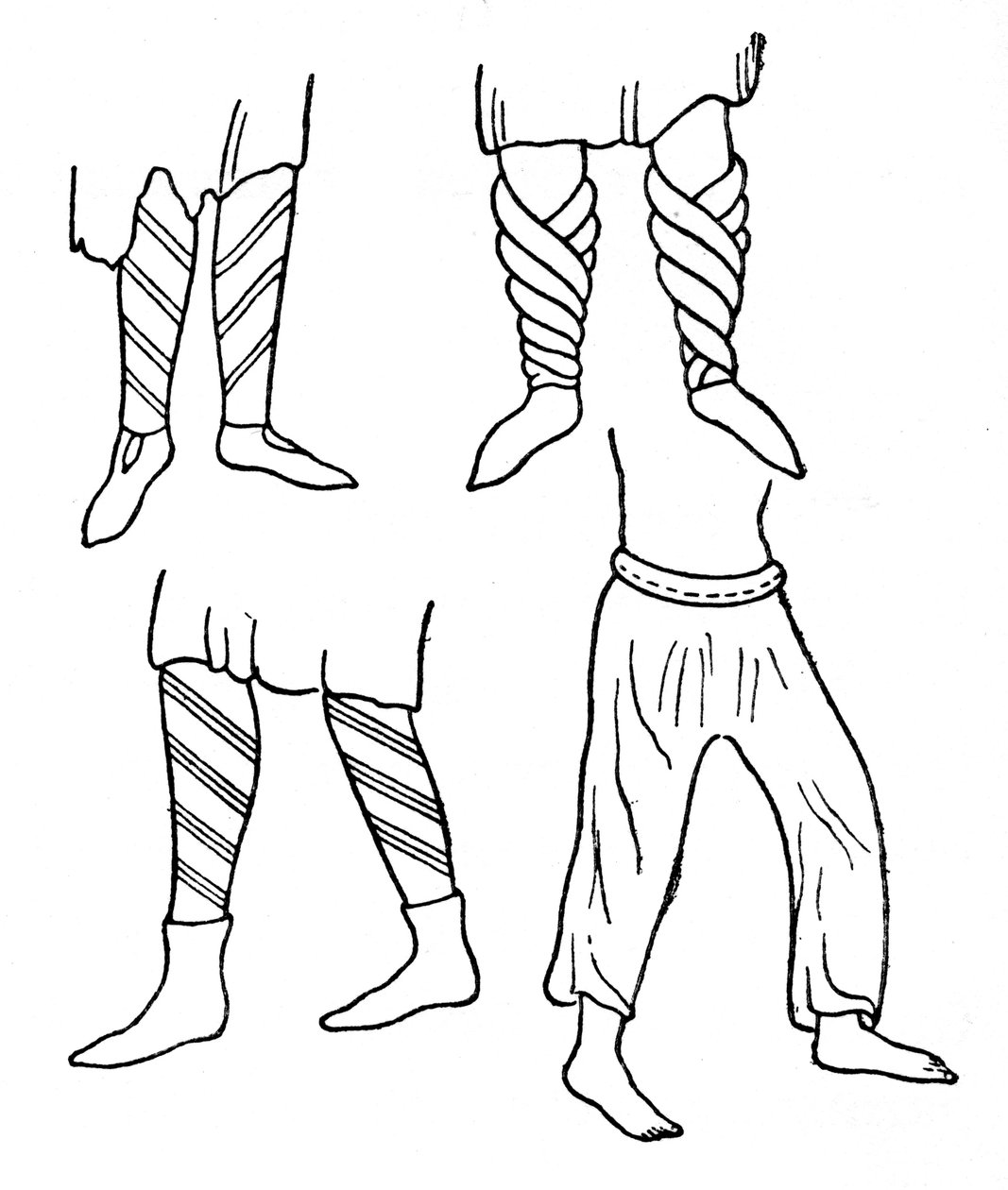 Early Norman Stockings and Boots by Unbekannt