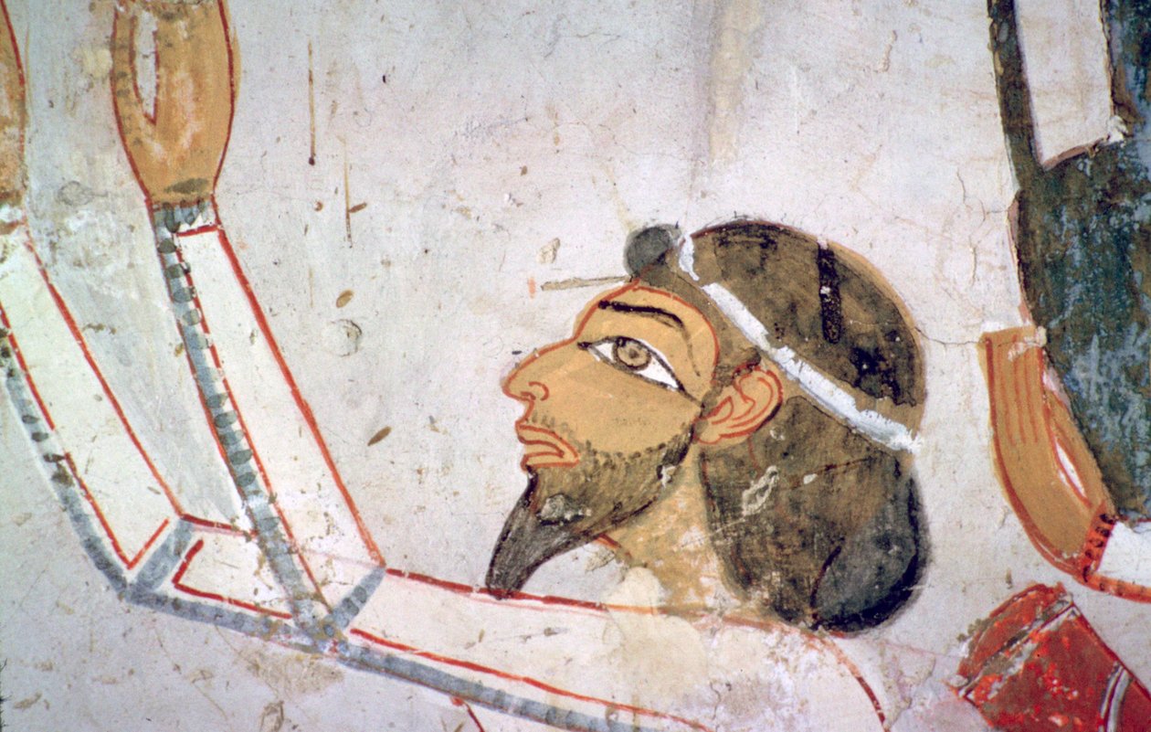 Egyptian Wall-Painting of a Semitic Envoy by Unbekannt