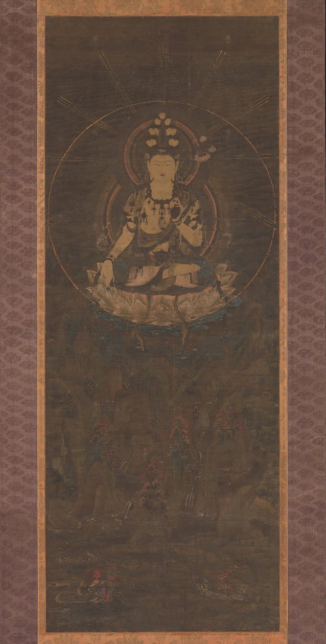 Eleven-Headed Kannon on Mount Fudaraka by Unbekannt