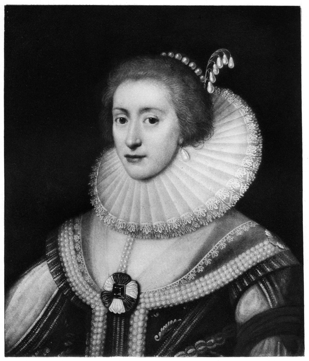 Elisabeth, Electress Palatine and Queen of Bohemia by Unbekannt