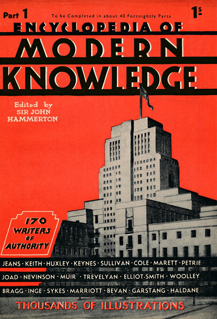 Encyclopedia of Modern Knowledge Part 1 advertisement, 1935 by Unbekannt