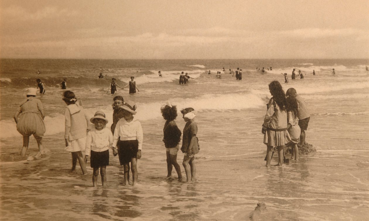 Children Bathing by Unbekannt