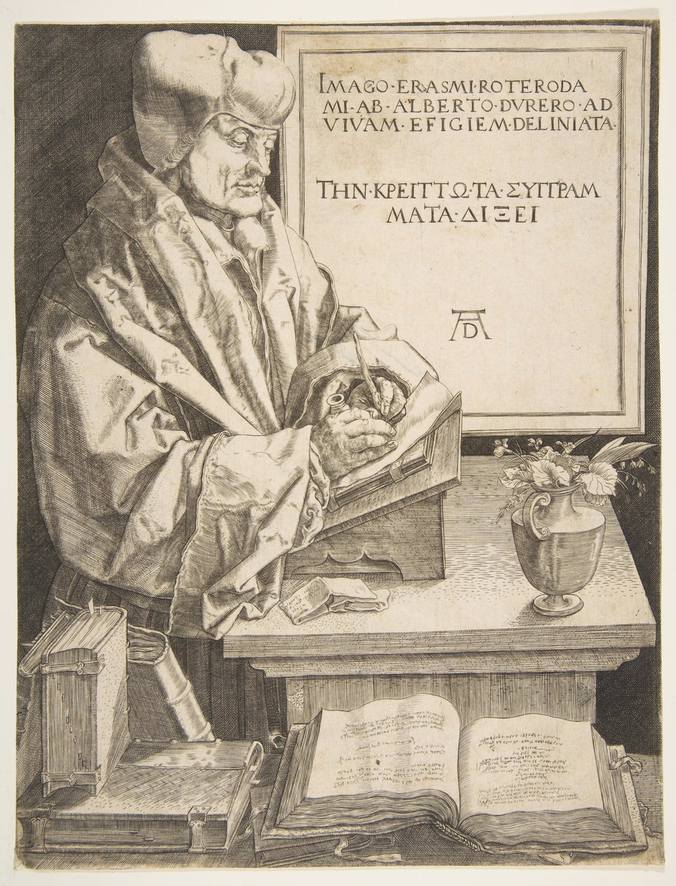 Erasmus of Rotterdam copy by Unbekannt