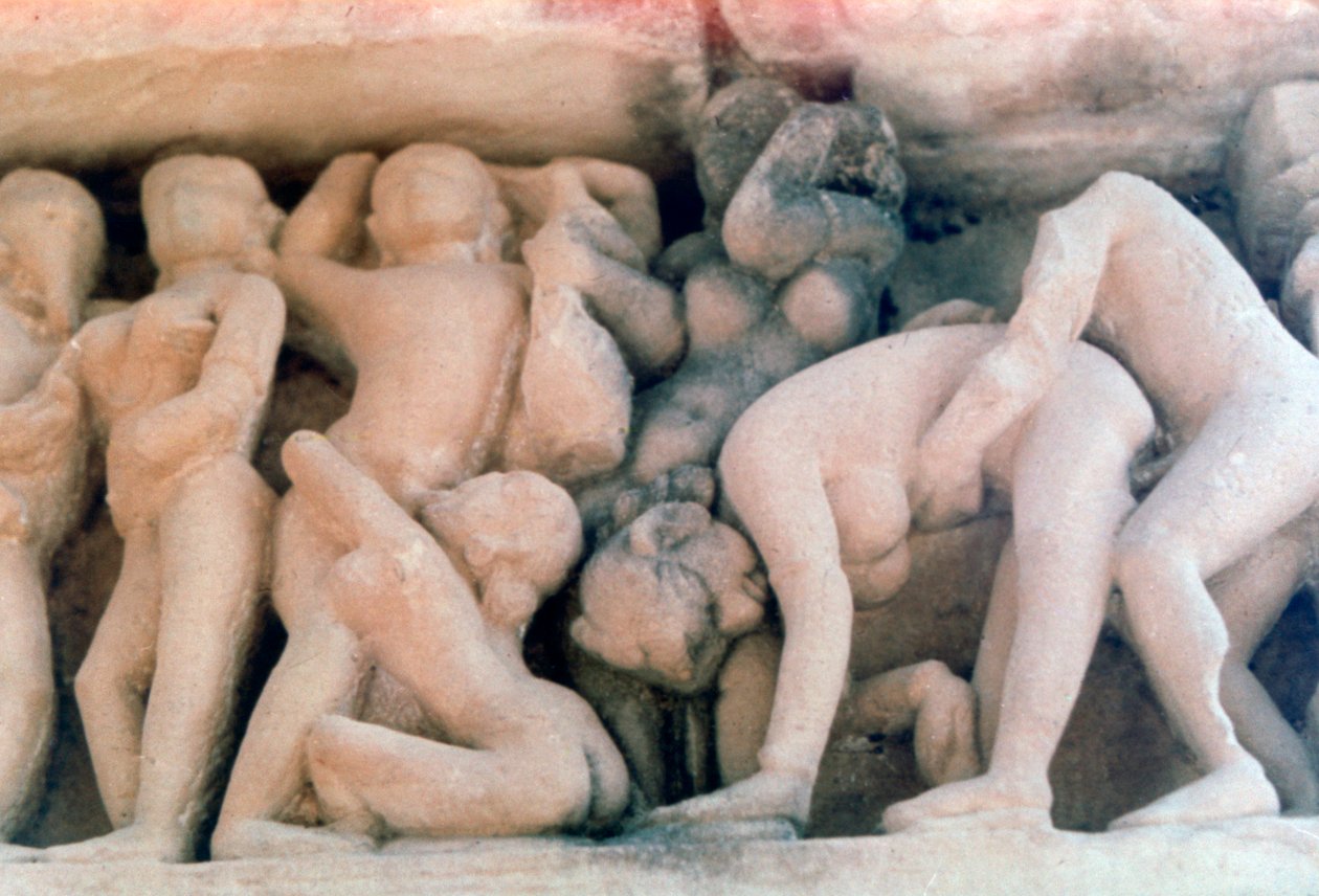 Erotic Sculpture, Khajuraho, India by Unbekannt