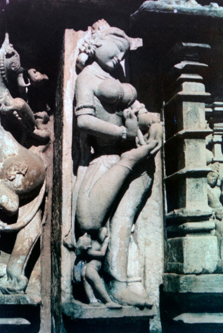 Erotic Sculpture, Khajuraho, India by Unbekannt