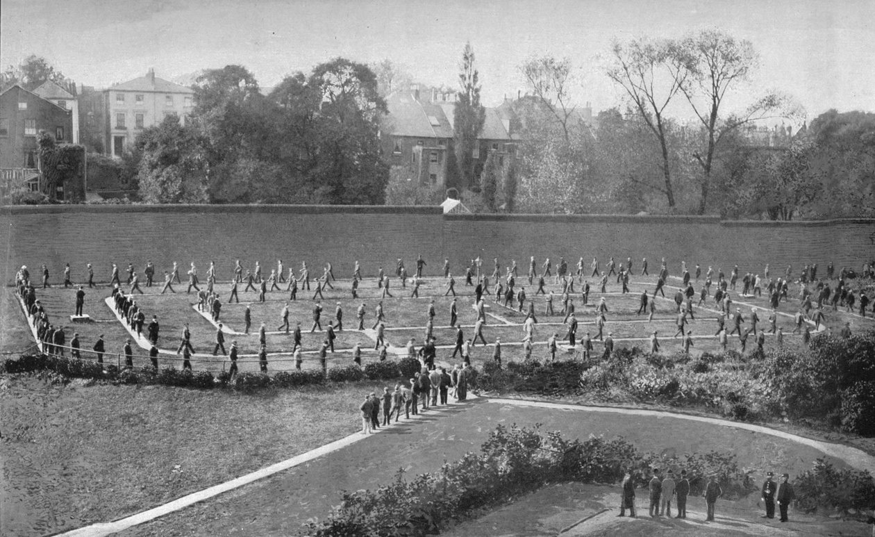 Exercise Yard at Holloway Prison, London by Unbekannt