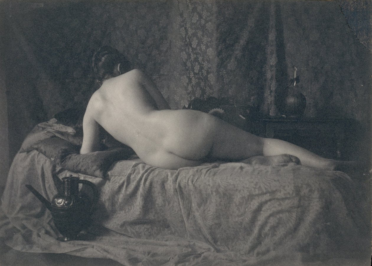 Female Nude from the Back, 1870s by Unbekannt