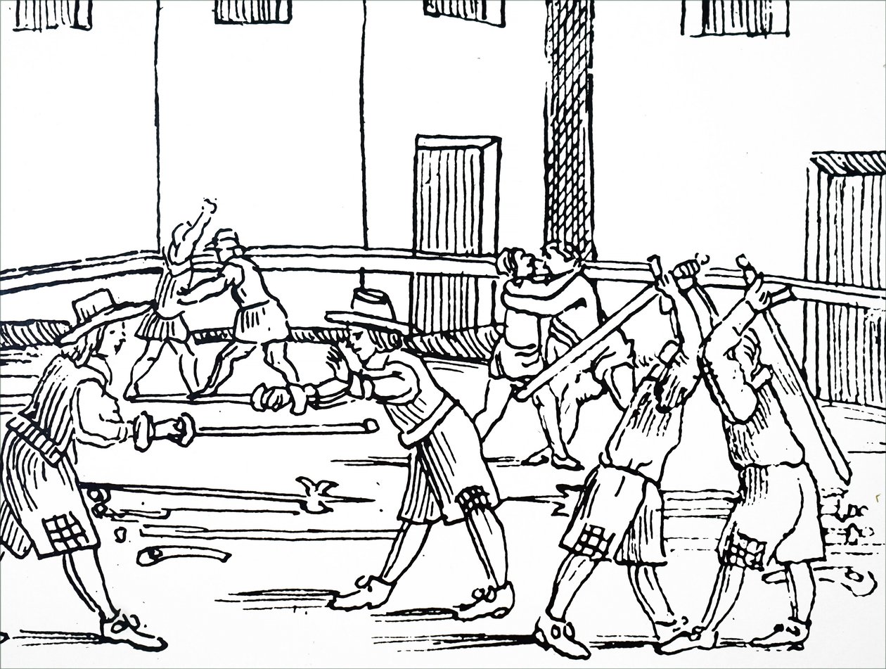 Fencing Practice by Unbekannt
