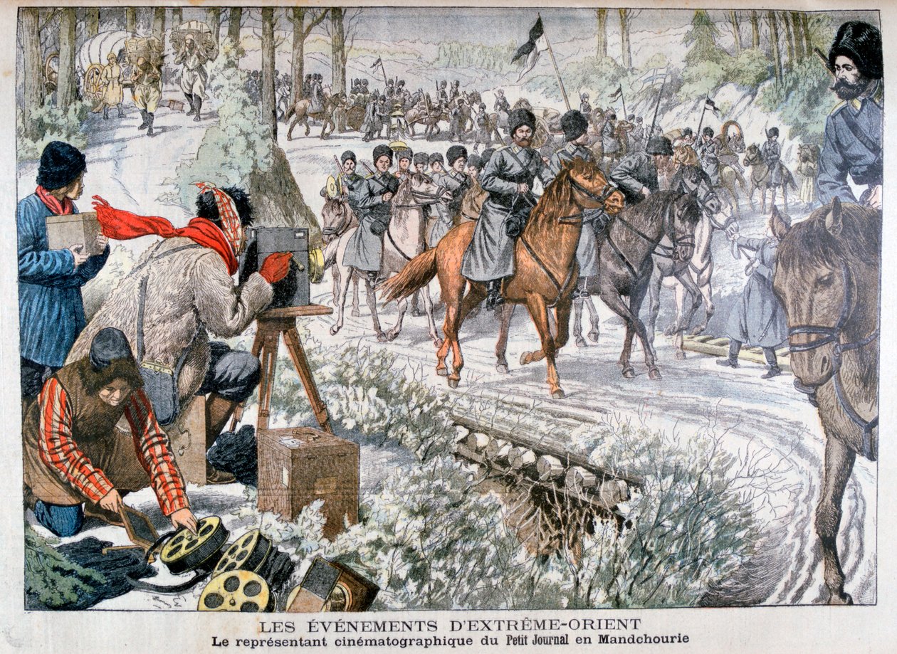 Filming in Manchuria during the Russo-Japanese War by Unbekannt