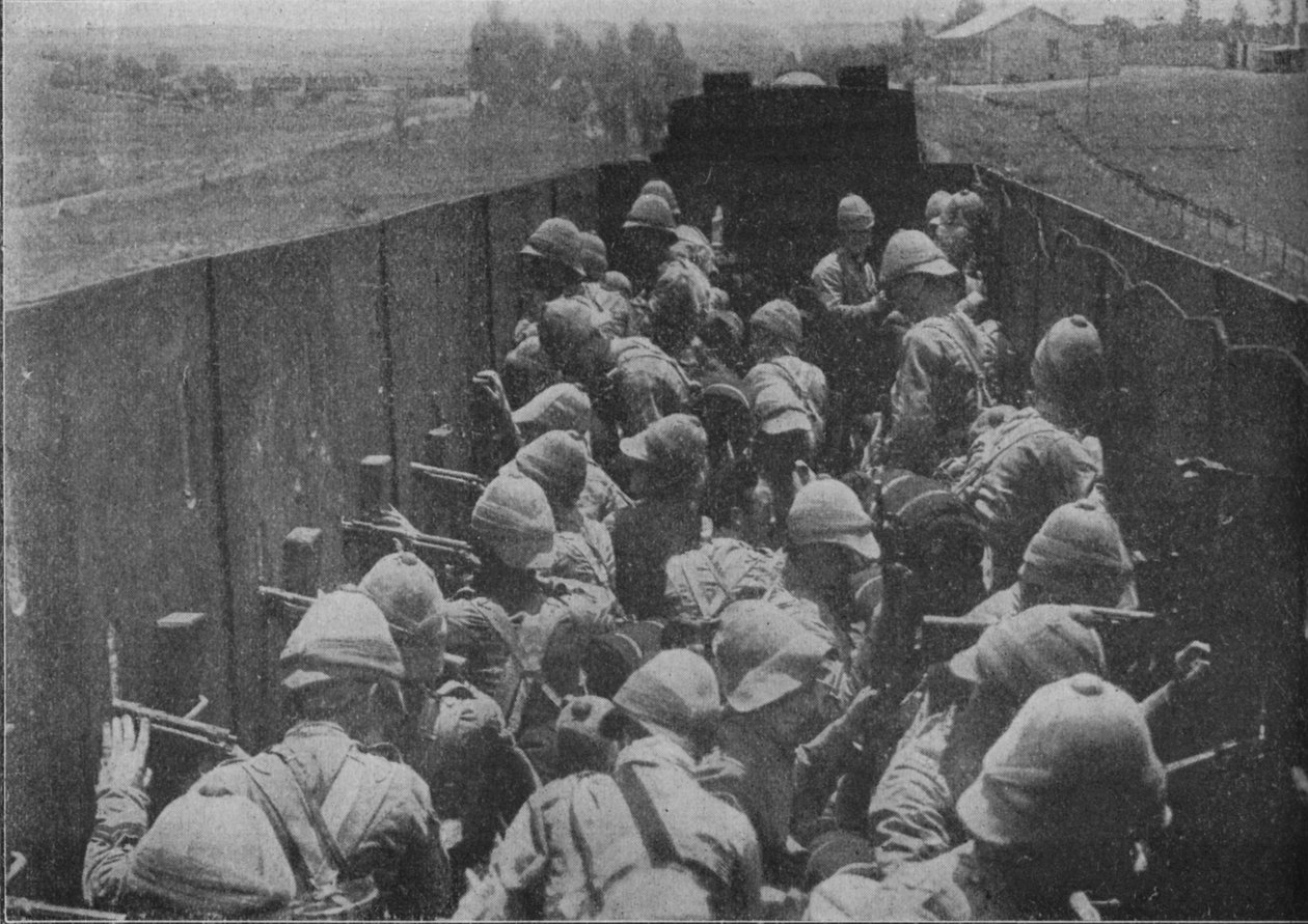 Firing from an Armoured Train by Unbekannt