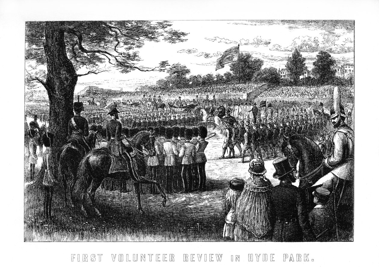 First Volunteer Review in Hyde Park, London by Unbekannt