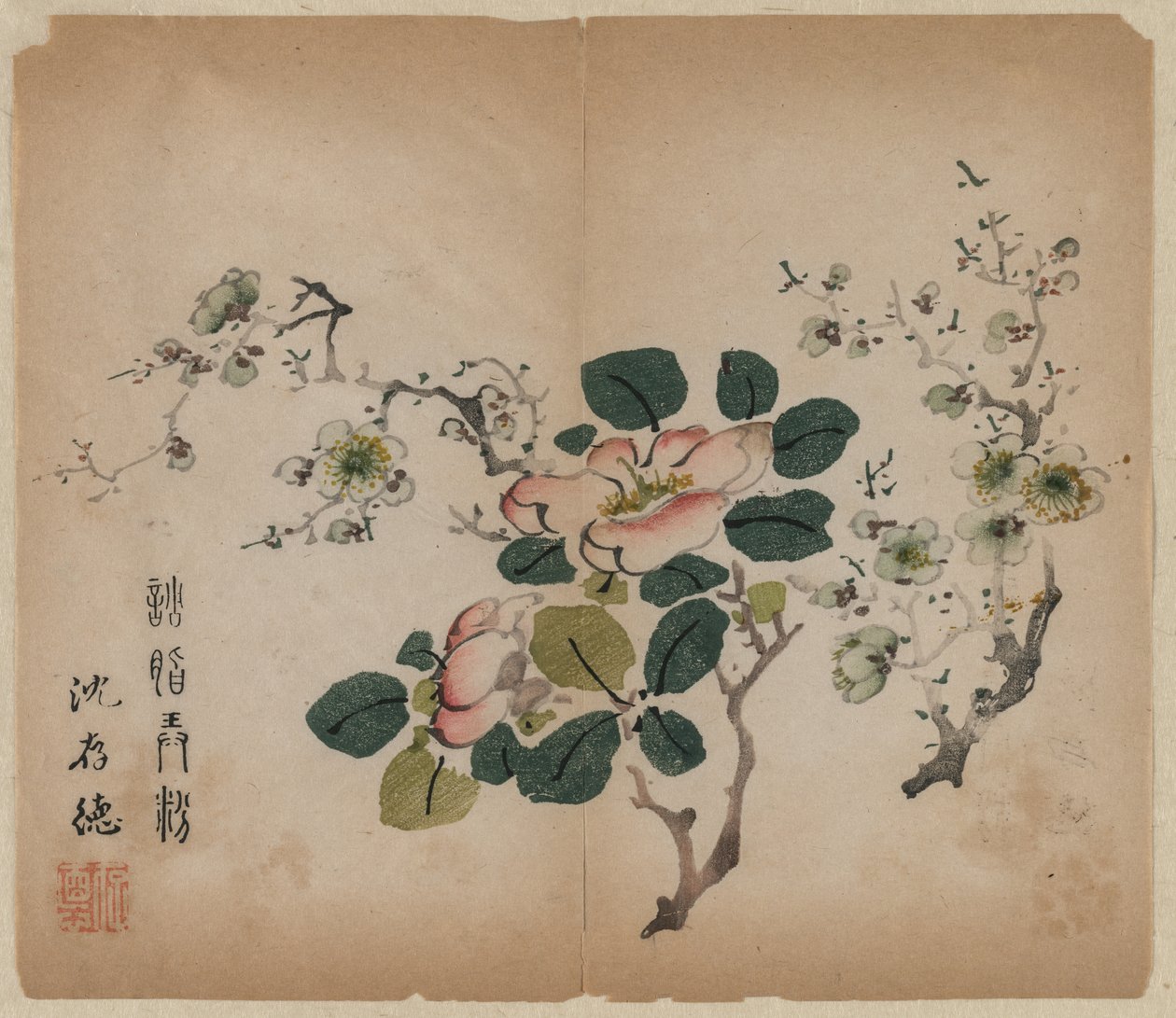Flowering Prunus, 1368-1644 by Unbekannt