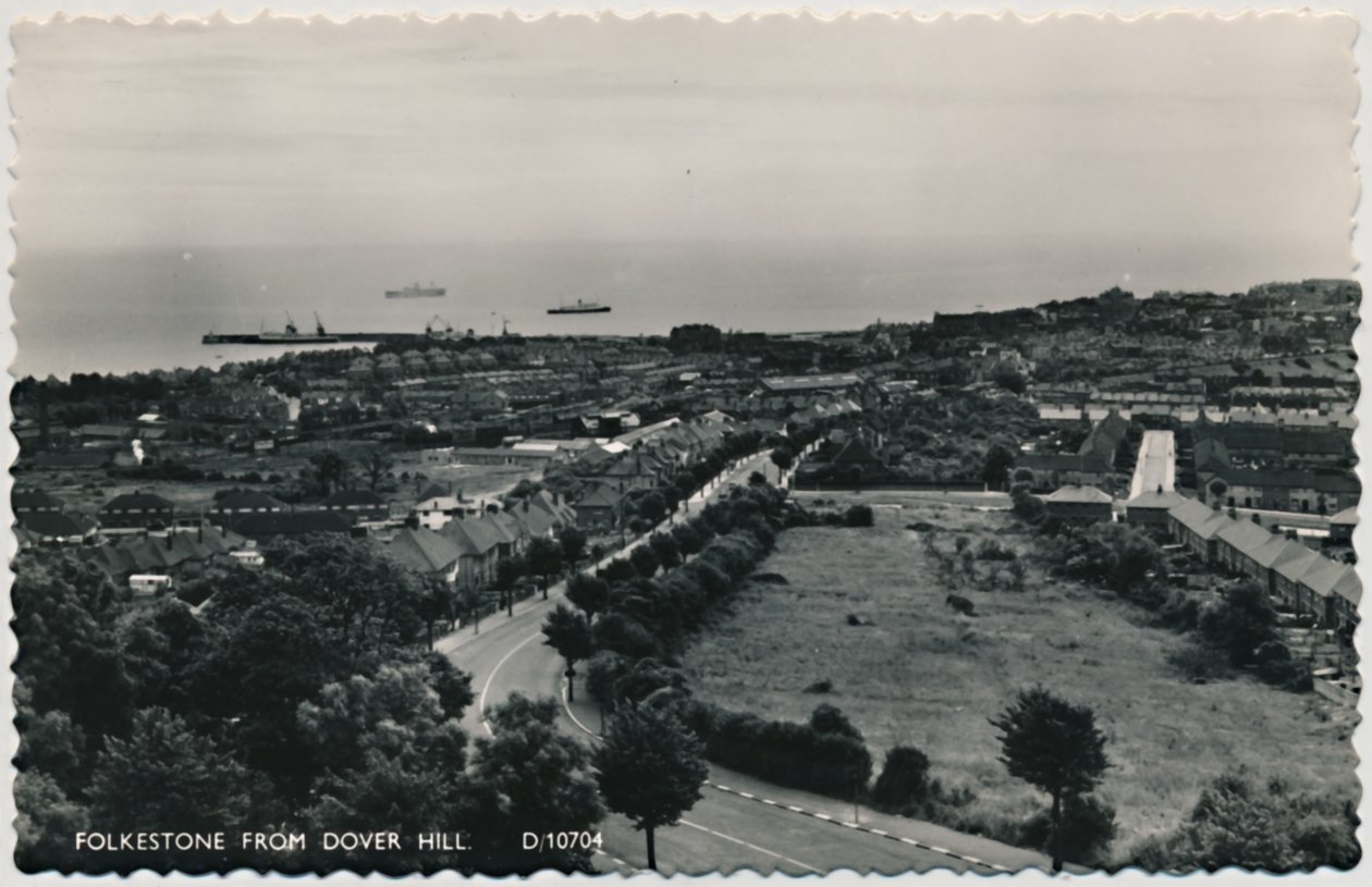 Folkestone from Dover Hill by Unbekannt