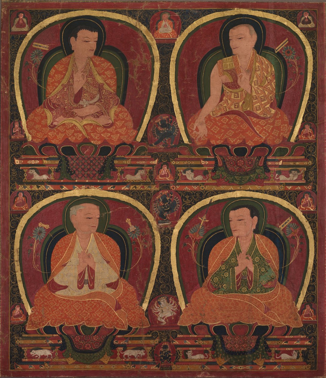 Four Seated Masters by Unbekannt