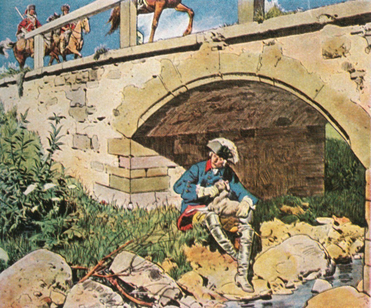 Frederick the Great evades capture by Unbekannt