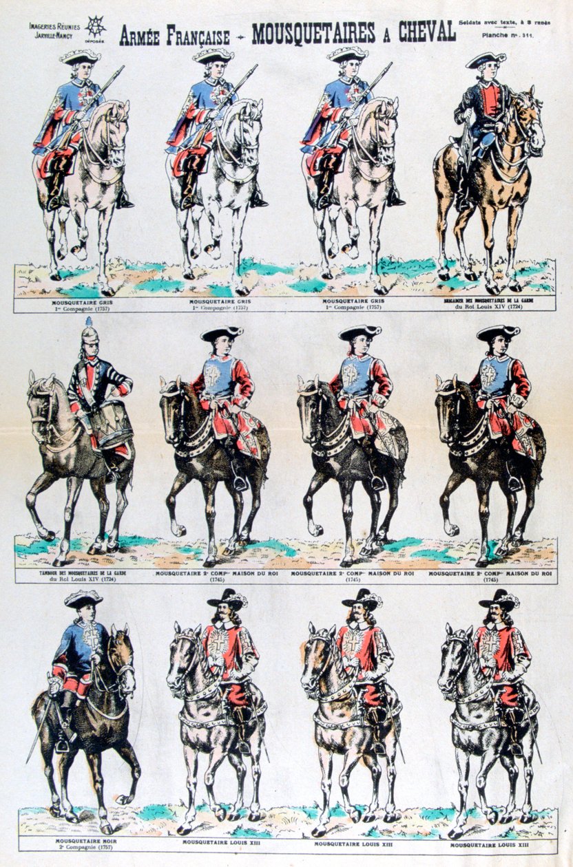 French Army, Mounted Musketeers by Unbekannt