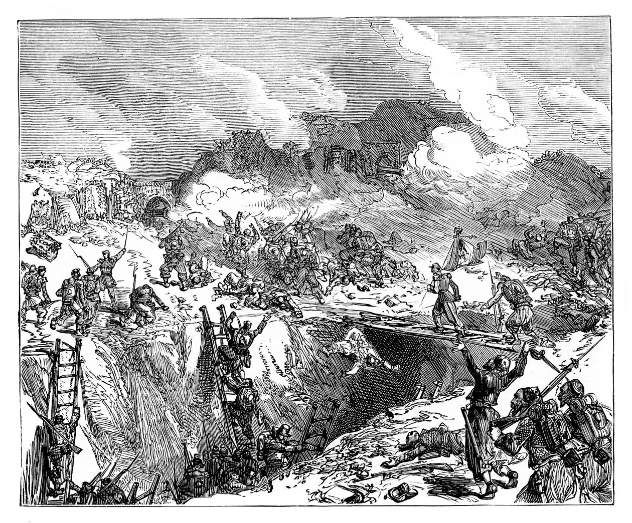 French Attack on the Malakoff by Unbekannt
