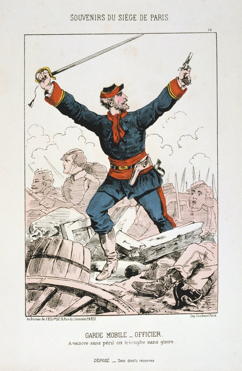 Garde Mobile - Officer, Siege of Paris by Unbekannt