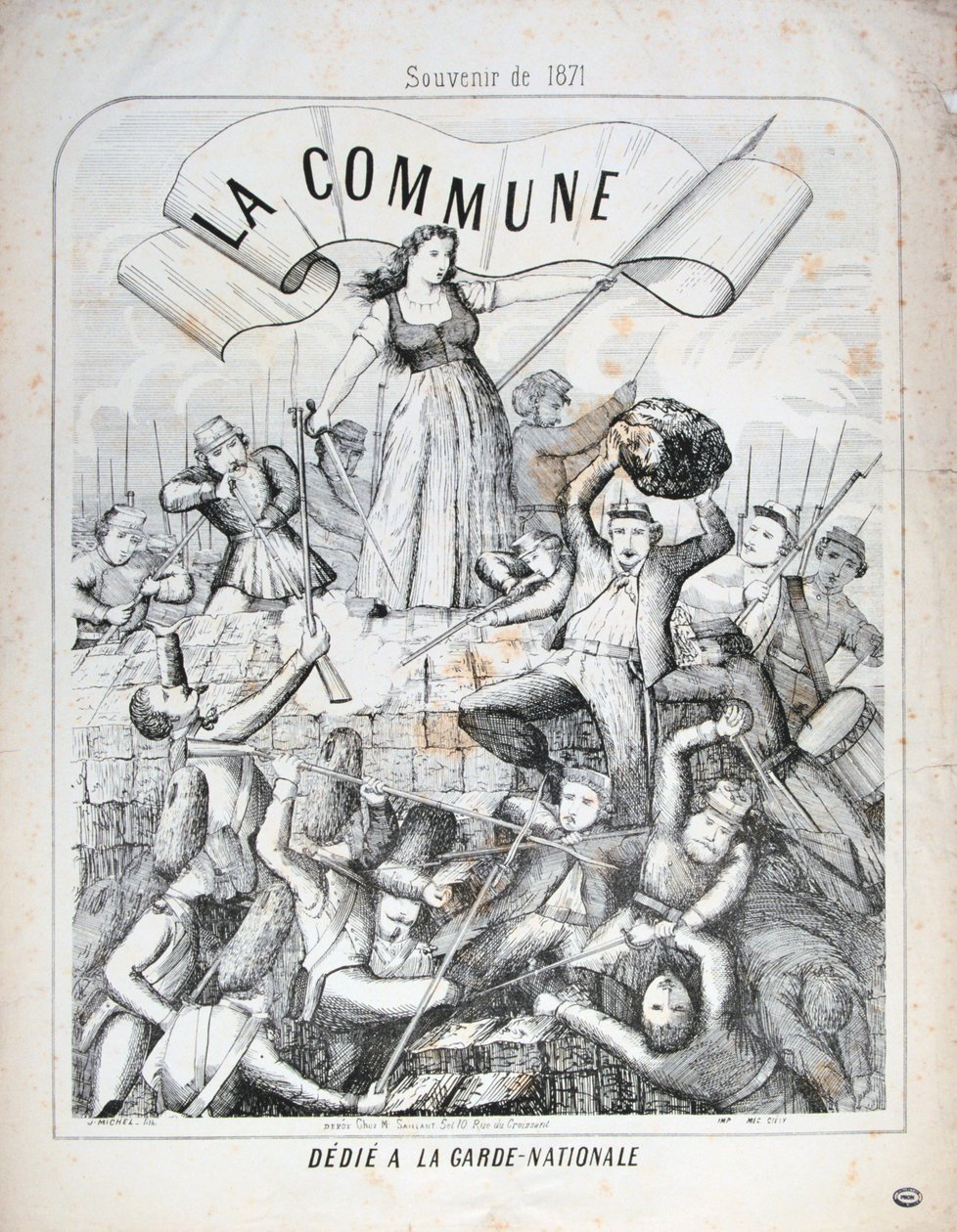 Garde Nationale, Paris Commune, 1871 by Unbekannt