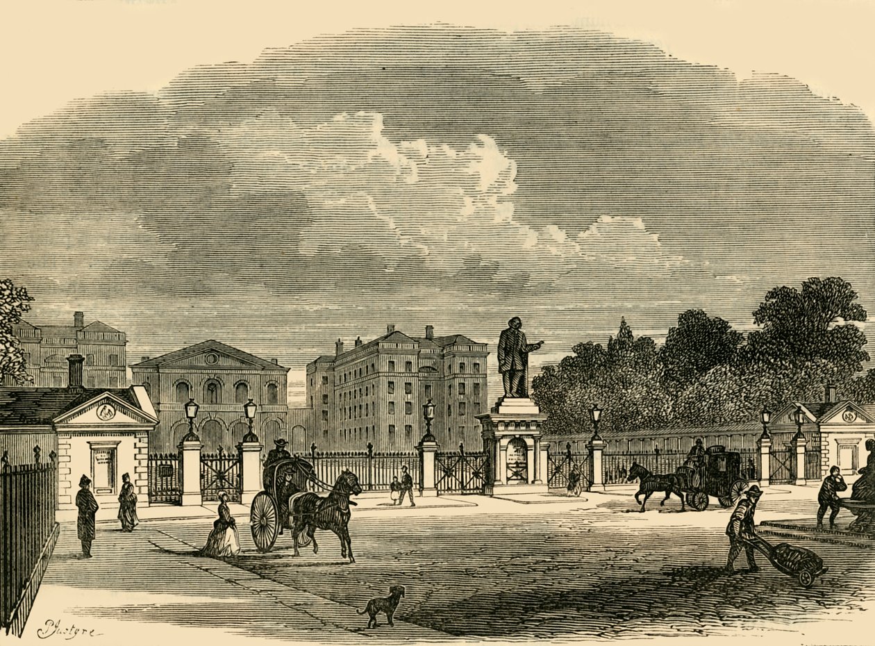 Gateway of the Foundling Hospital, c. 1876 by Unbekannt
