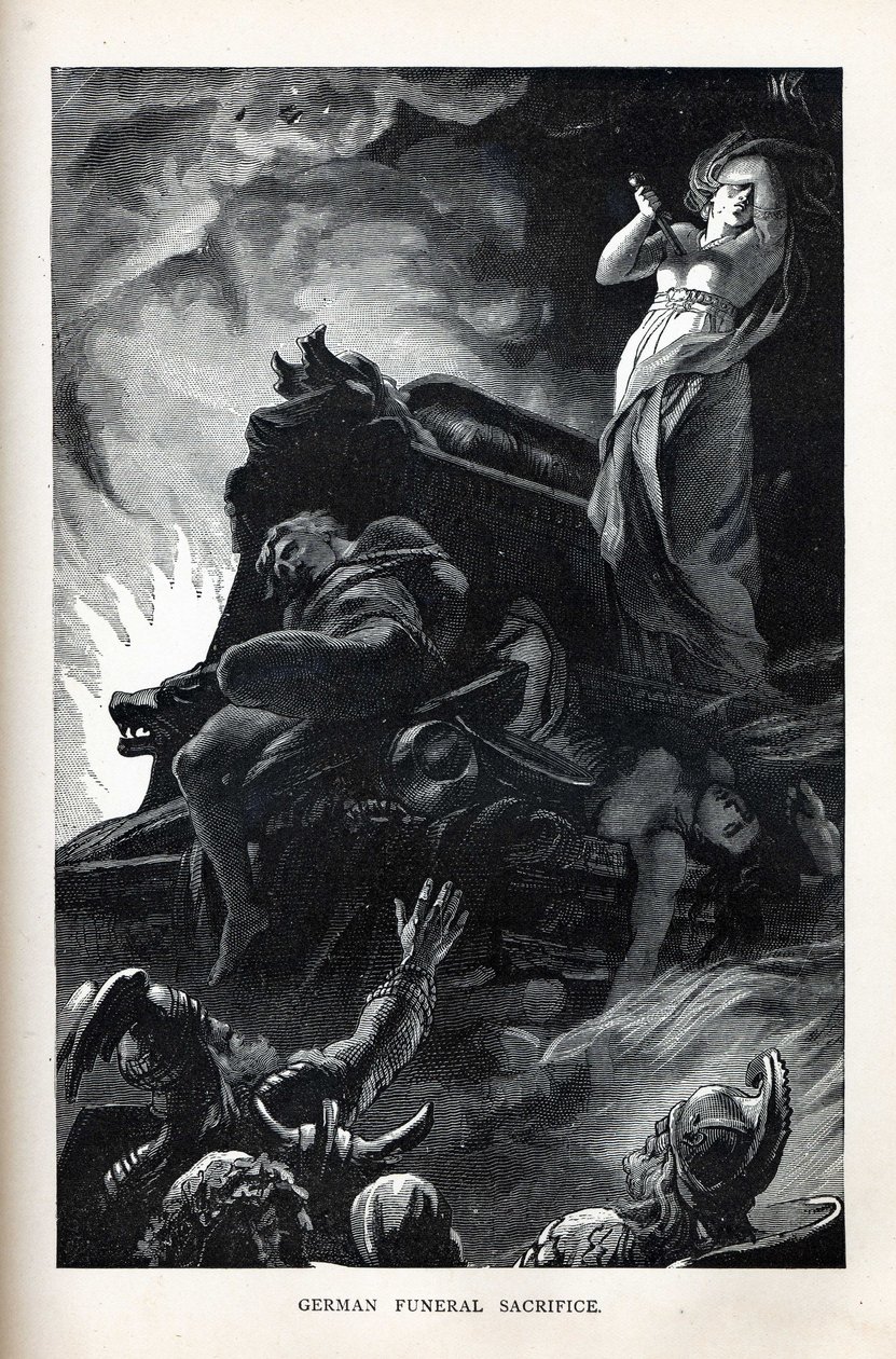 German Funeral Sacrifice by Unbekannt