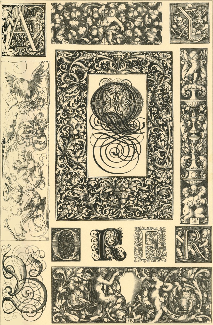 German Renaissance typographic ornaments by Unbekannt