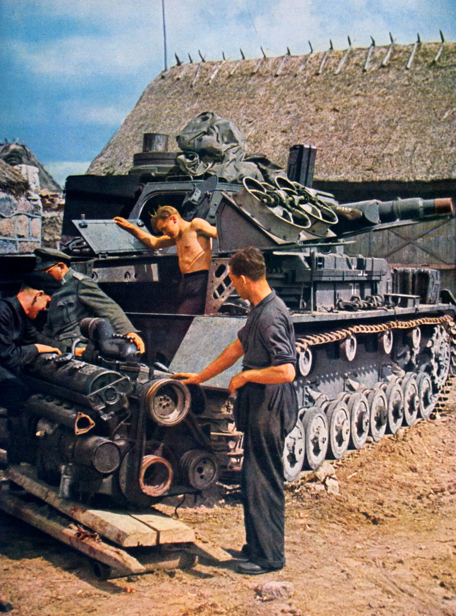 German Soldiers in Occupied France, 1943 by Unbekannt